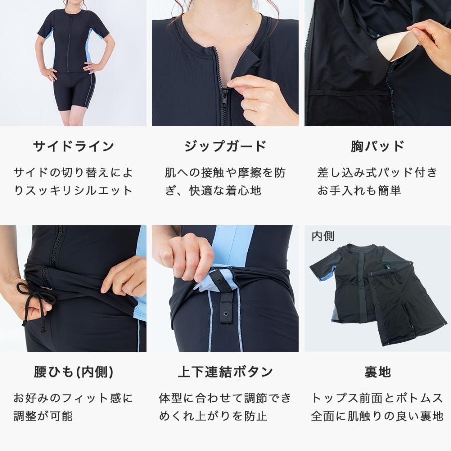 フィットネス水着 セパレート 競泳水着 スイムウェア 体型カバー