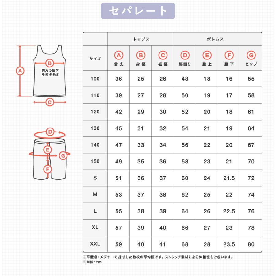 スクール水着 女子 セパレート ワンピース スイムキャップ付き 学校 水泳 大きいサイズ｜rinne｜35