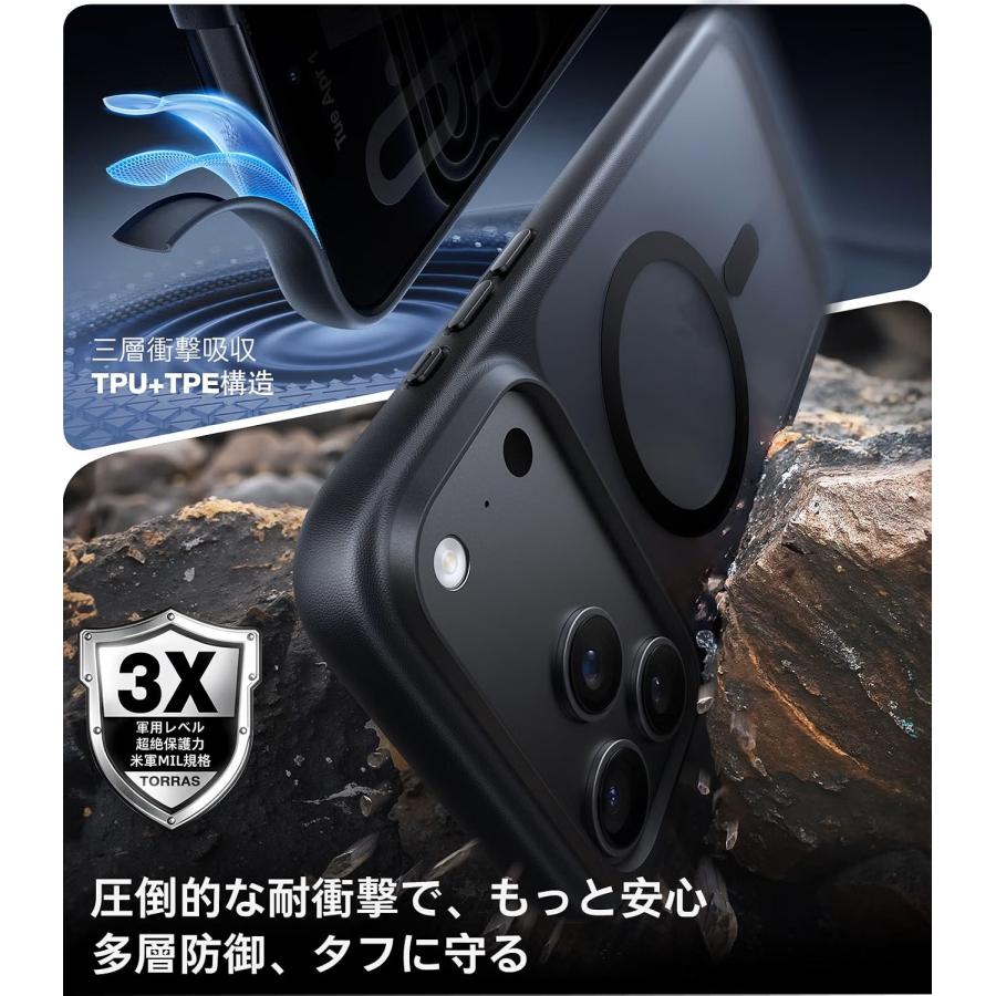 TORRAS iPhone18 Pro ProMax ケース iPhone17 Pro ProMax 対応 TORRAS