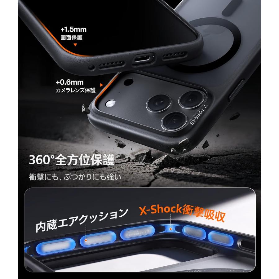 TORRAS iPhone18 Pro ProMax ケース iPhone17 Pro ProMax 対応 TORRAS