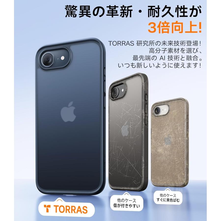 ♪TORRAS iPhone 16 Pro Max 半透明 ブラック Amazon.com: TORRAS for iPhone 16 Pro Case Translucent Matte Black
