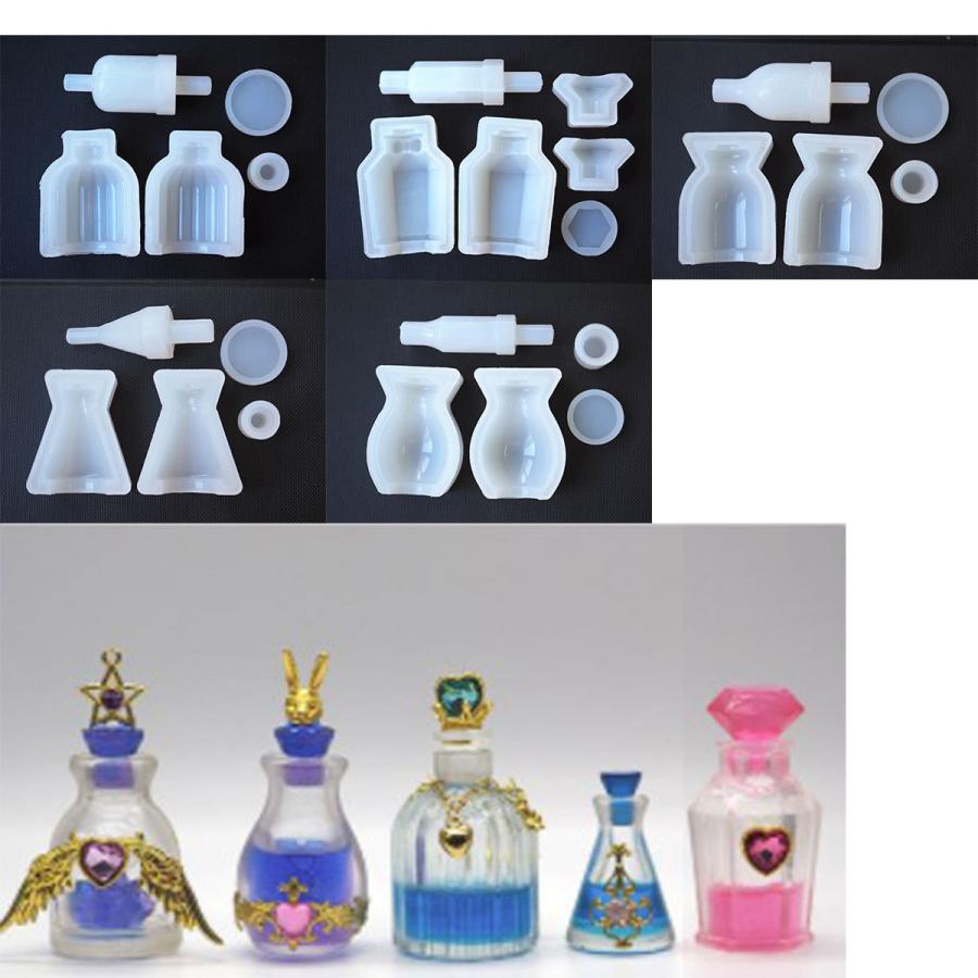 シリコンモールド 香水 瓶 容器 薬液ボトル 小瓶 ポーション ボトル 魔法 Uvレジン 定番 日本最級