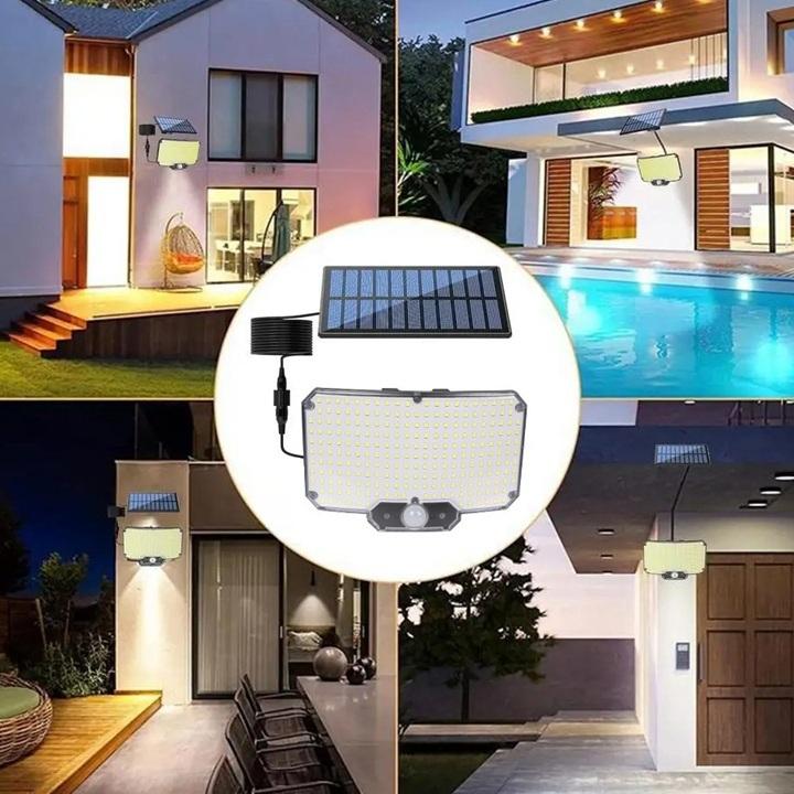 ソーラー ライト センサーライト 屋外 led 最新234個LED 大型ソーラー