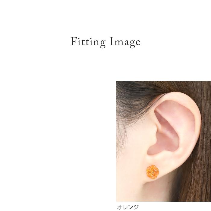 ボディピアス 軟骨 16G バラ ローズ 花 片耳用 ストレートバーベル ステンレス セカンドピアス レディース | 凛 RIN | 08