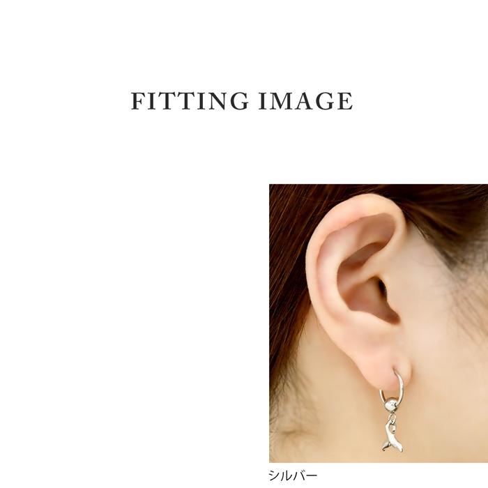 ボディピアス 14G 16G 軟骨ピアス 海 ビーズリング フープ　可愛い 揺れる ハワイアン 鯨 ホエール 片耳用 | 凛 RIN | 05