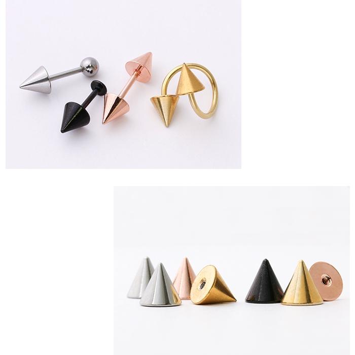 凛 RIN キャッチ コーン ボディピアス 軟骨 ピアス 14G 16G 18G 12G