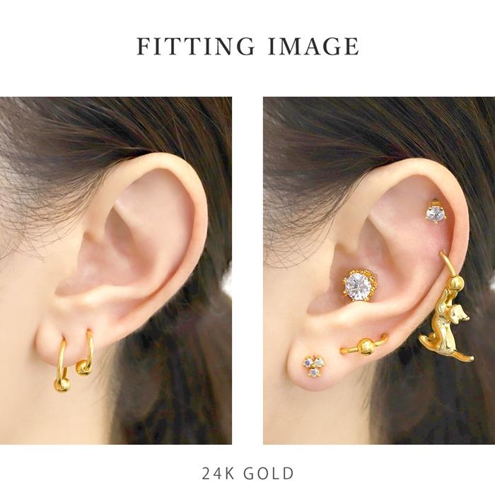 凛 RIN 軟骨ピアス 16G 14G 18G ボディピアス 24金 24K 凛 RIN 軟骨ピアス 16G 14G 18G ボディピアス 24金 24K