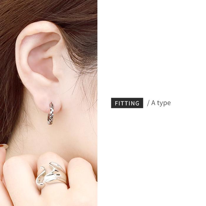 リングピアス フープ メンズ かっこいい 20G 軟骨 ワンタッチ ボディピアス 金属アレルギー対応 付けっぱなし 片耳用 | 凛 RIN | 03