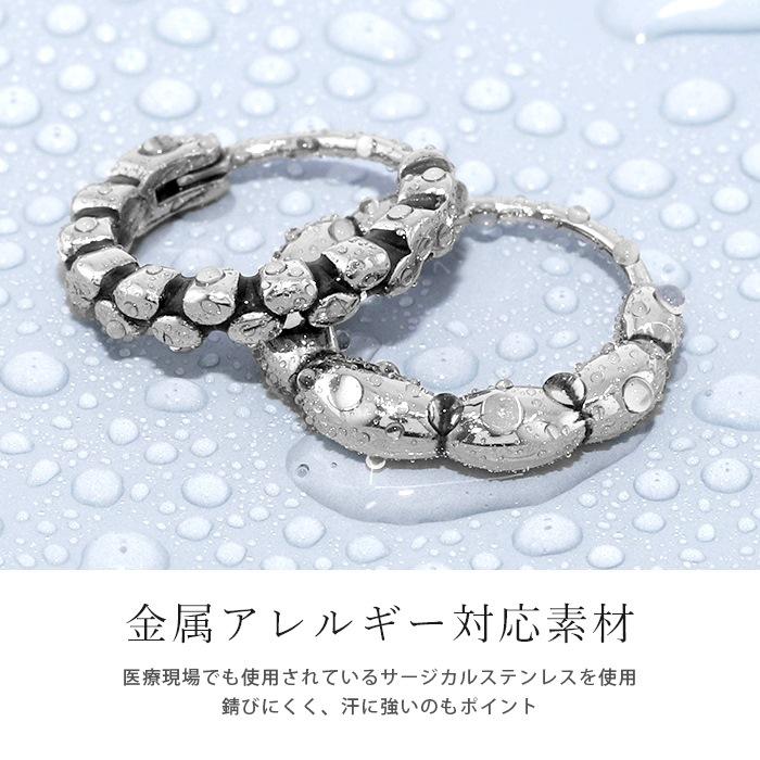 リングピアス フープ メンズ かっこいい 20G 軟骨 ワンタッチ ボディピアス 金属アレルギー対応 付けっぱなし 片耳用 | 凛 RIN | 05