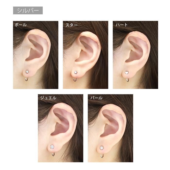 STAR JEWELRY パール ハート型 ピアス(片耳用) STAR JEWELRY パール ハート型 ピアス(片耳用)