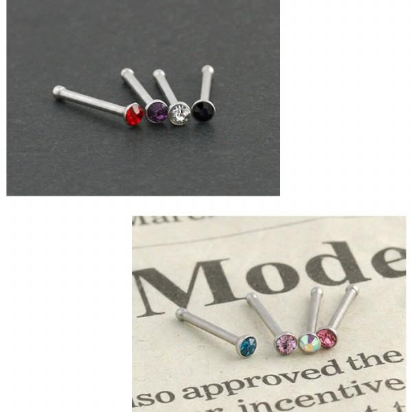 鼻ピアス ボディピアス 20G ジュエル  body Pierce 鼻ピ ノストリル キラキラ 20ゲージ | 凛 RIN | 09