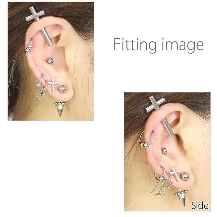 凛 RIN ボディピアス ヘリックス リング ビーズリング 軟骨 14G 16G