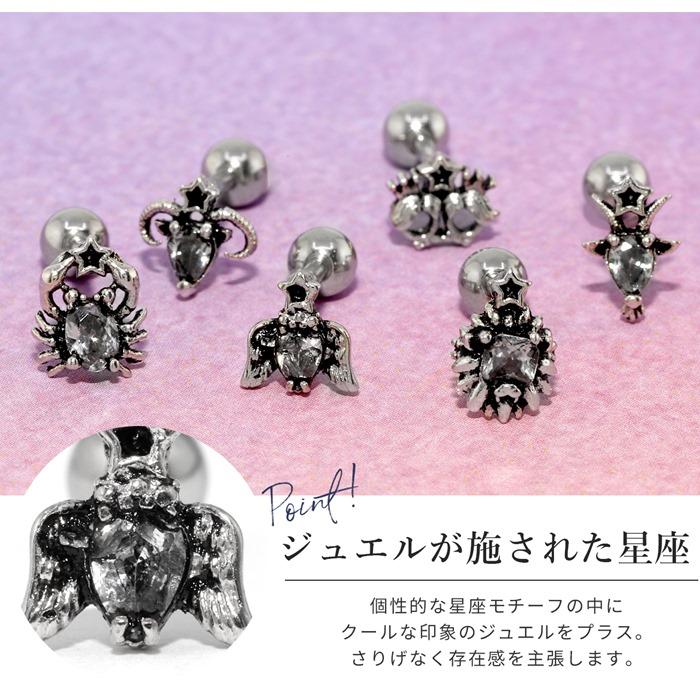 凛 RIN 軟骨ピアス 16G ボディピアス 星座 ホロスコープ 12星座 誕生月