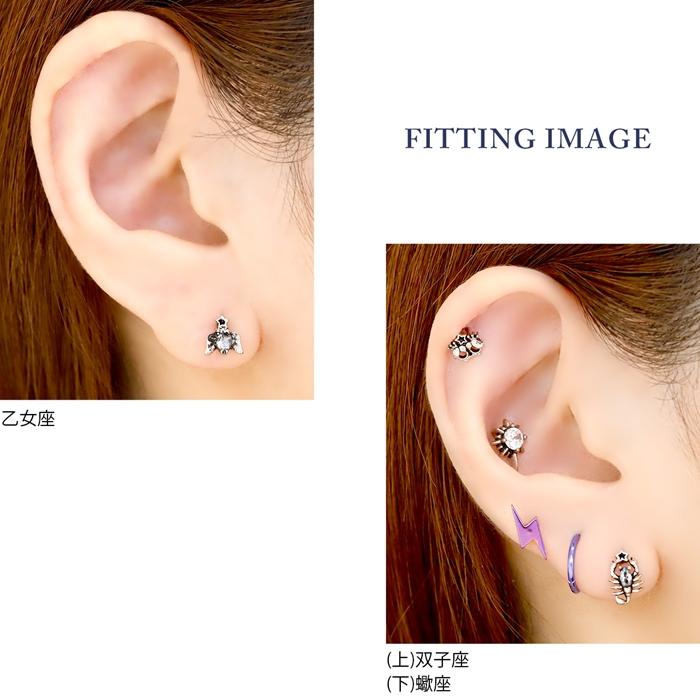 凛 RIN 軟骨ピアス 16G ボディピアス 星座 ホロスコープ 12星座 誕生月