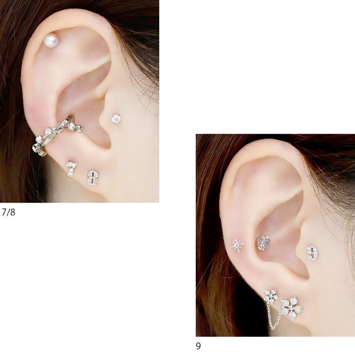 凛 RIN 軟骨ピアス 16G ナンバー ボディピアス 数字 ジュエル 凛 RIN 軟骨ピアス 16G ナンバー ボディピアス 数字 ジュエル
