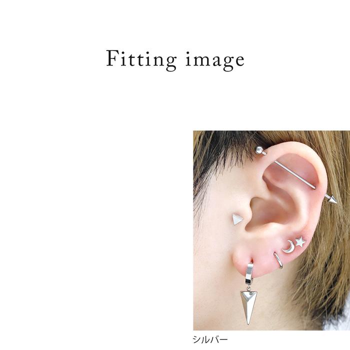 最大65 オフ ピアス メンズ 片耳用 かっこいい ワンタッチリング フープ 三角 金属アレルギー対応 サージカルステンレス キャッチ無し Aynaelda Com