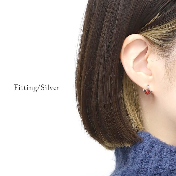 凛 RIN ボディピアス ハート 16G 天使 羽 軟骨ピアス ステンレス