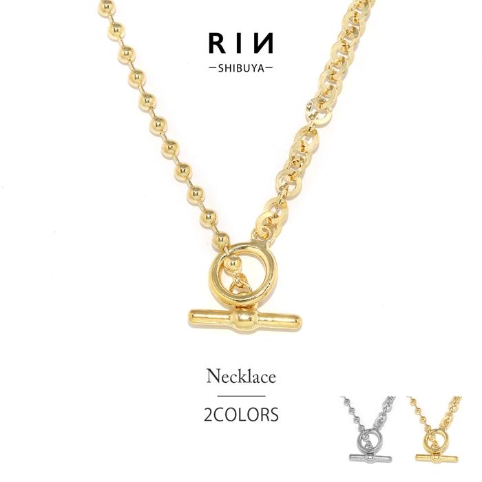 凛 RIN ネックレス レディース ラリエット マンテル ボールチェーン