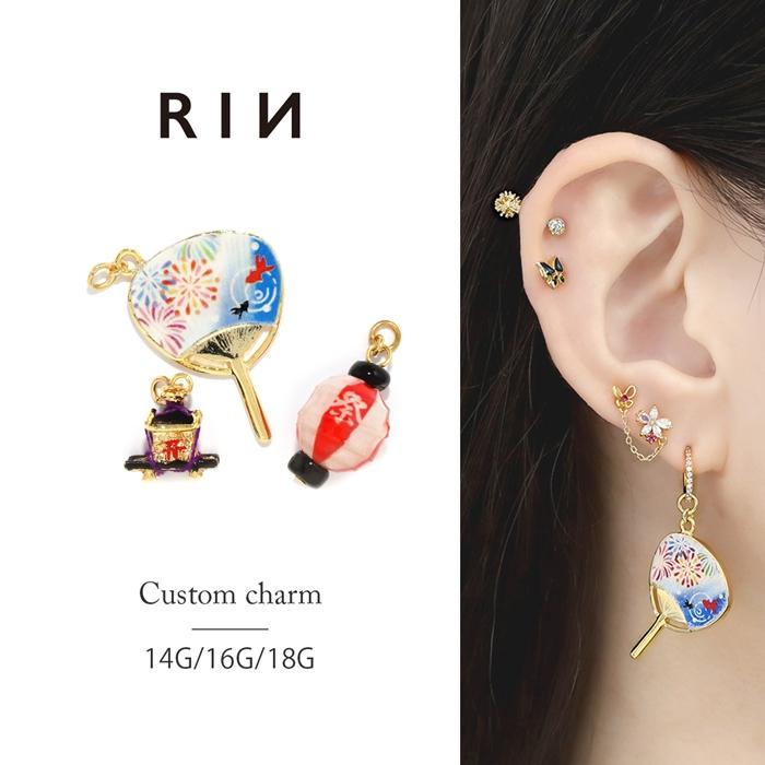 233】千代紙のピアス／イヤリング／アクリルビーズ 【公式通販】