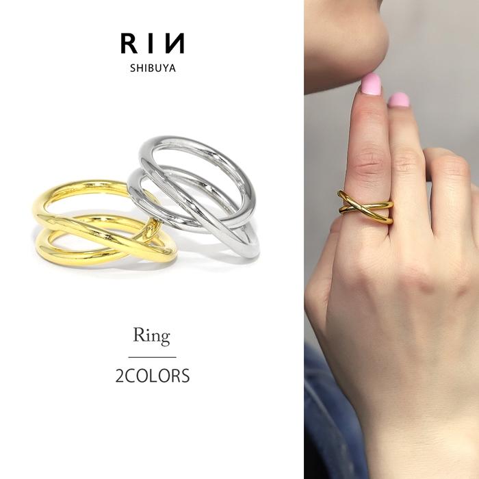 凛 RIN 指輪 レディース リング クロス シンプル 可愛い おしゃれ 18K
