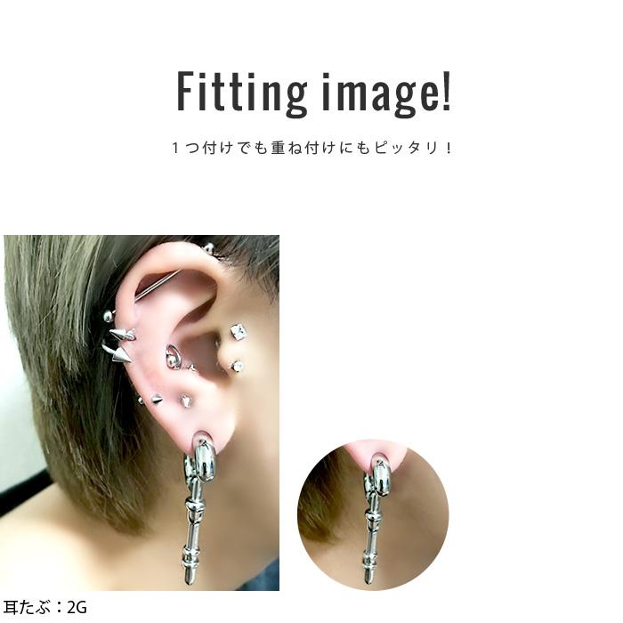 凛 RIN ボディピアス 8G 鍵 軟骨ピアス スタイリッシュ トライバル