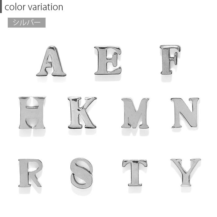 凛 RIN ボディピアス 14G 16G 18G 軟骨ピアス イニシャル 英字 英語