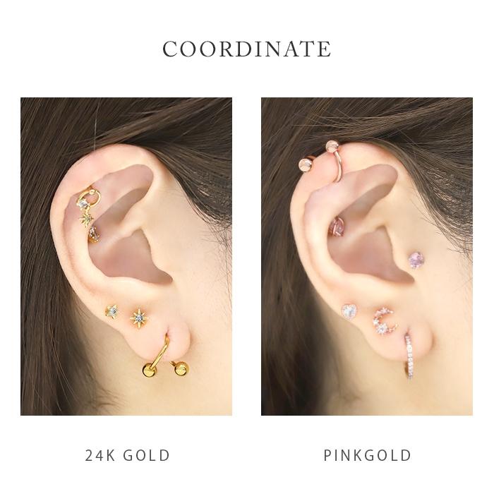 凛 RIN ボディピアス 24金 スパイラルバーベル 24Kコーティング