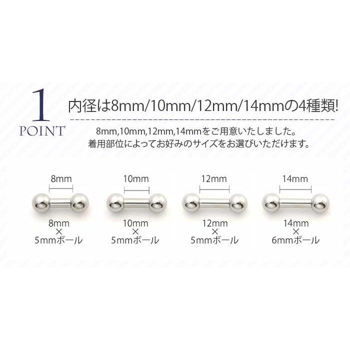 凛 RIN ボディピアス 10G 軟骨 シルバー 片耳用 サージカルステンレス