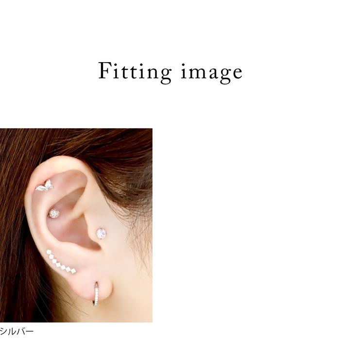 凛 RIN ボディピアス 軟骨ピアス 16G ラインストーン ヘリックス