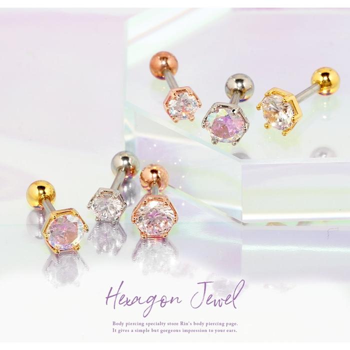 ラブラドライト ヘキサゴン ピアス シルバーラブラドライトピアス｜ピアス｜ノジェス 公式オンラインストア