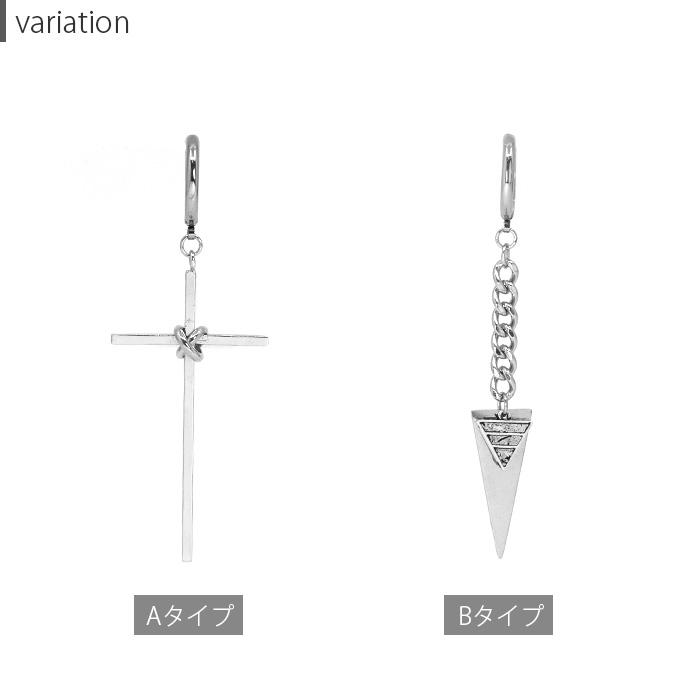 凛 RIN ボディピアス ワンタッチ クロス 18G リング 軟骨 十字架 三角