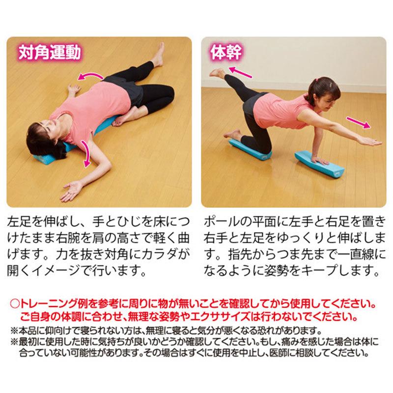 背筋を伸ばして寝転びながら簡単ストレッチ ストレッチ2分割ポール A 02 014 003 4024 いぶりん商店 通販 Yahoo ショッピング