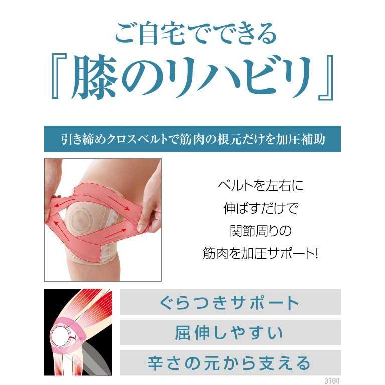 リハビリ病院ひざサポーター らくらく温泉ひざサポーター 2枚_3