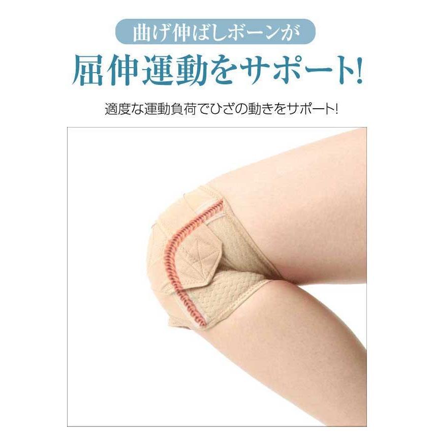 リハビリ病院ひざサポーター らくらく温泉ひざサポーター 2枚_5