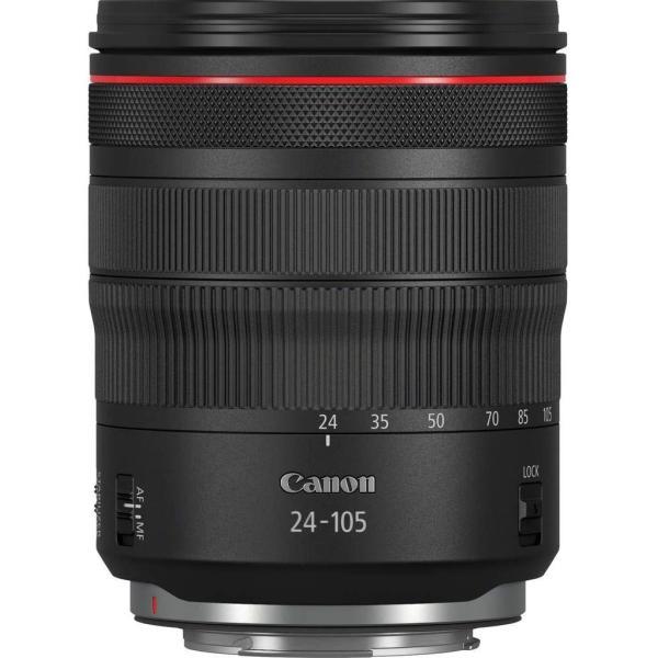 Canon RF24-105mm F4L IS USM EOSR対応 中望遠ズームレンズ 全長107.3  
