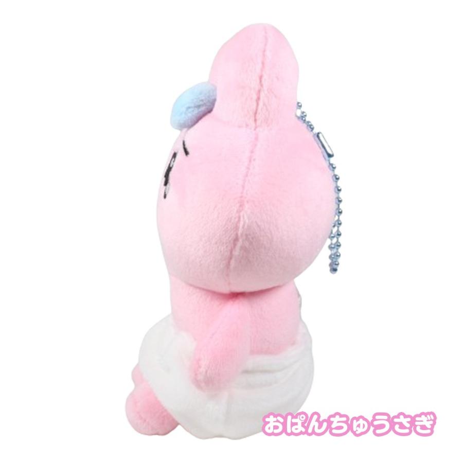 むにゅ ぬいぐるみ マスコット キーホルダー ① おぱんちゅうさぎ むにゅぐるみ ボールチェーン マスコット