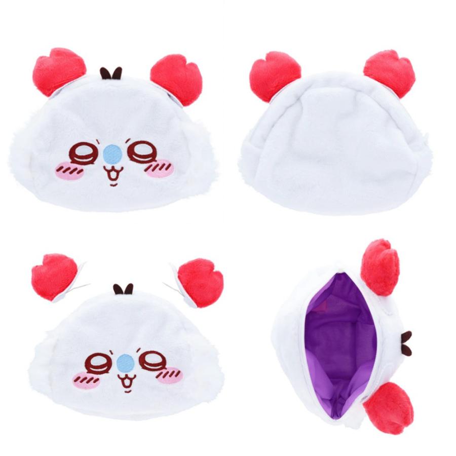 在庫処分》 ちいかわ なりきりmimiポーチ ポーチ ヘアクリップ かに