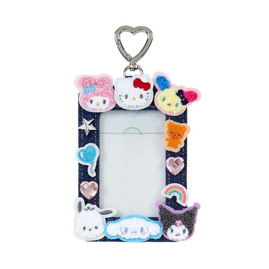 サンリオ　トレカバインダー　デニム　ワッペン サンリオ バインダー デニムワッペン チェキ カード トレカ 写真