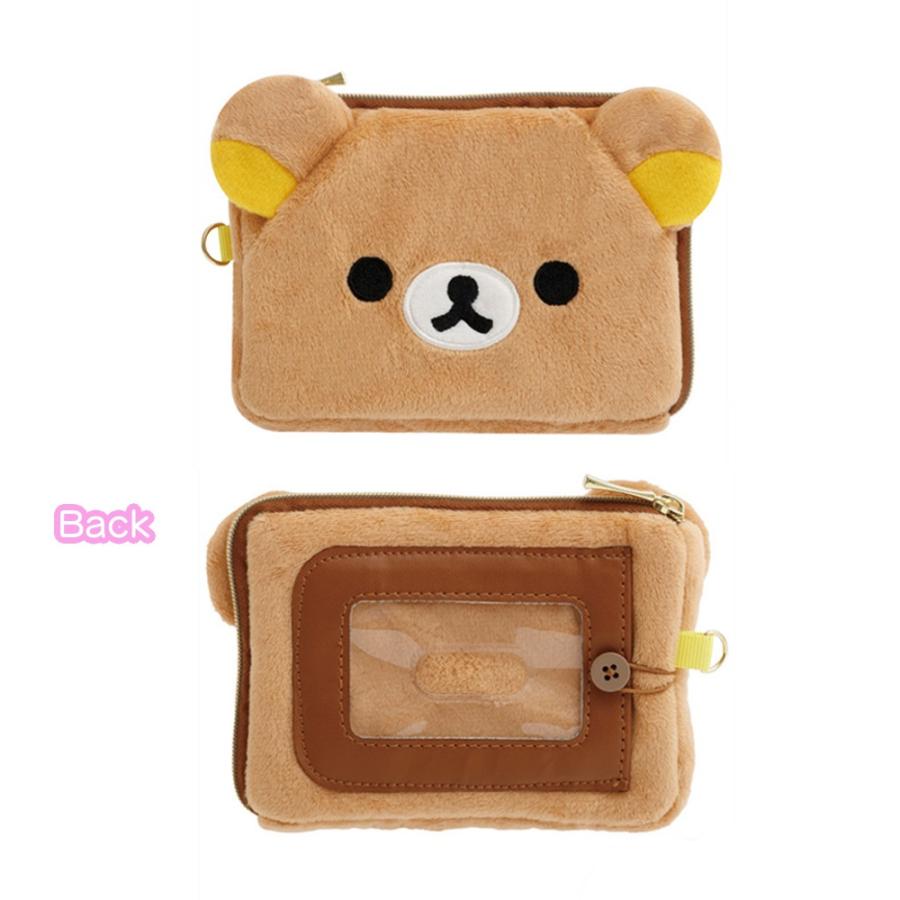 チャイロイコグマ ぬいぐるみ フェイスパスケース SAN-X チャイロイコグマ ぬいぐるみパスケース パスケース 定期