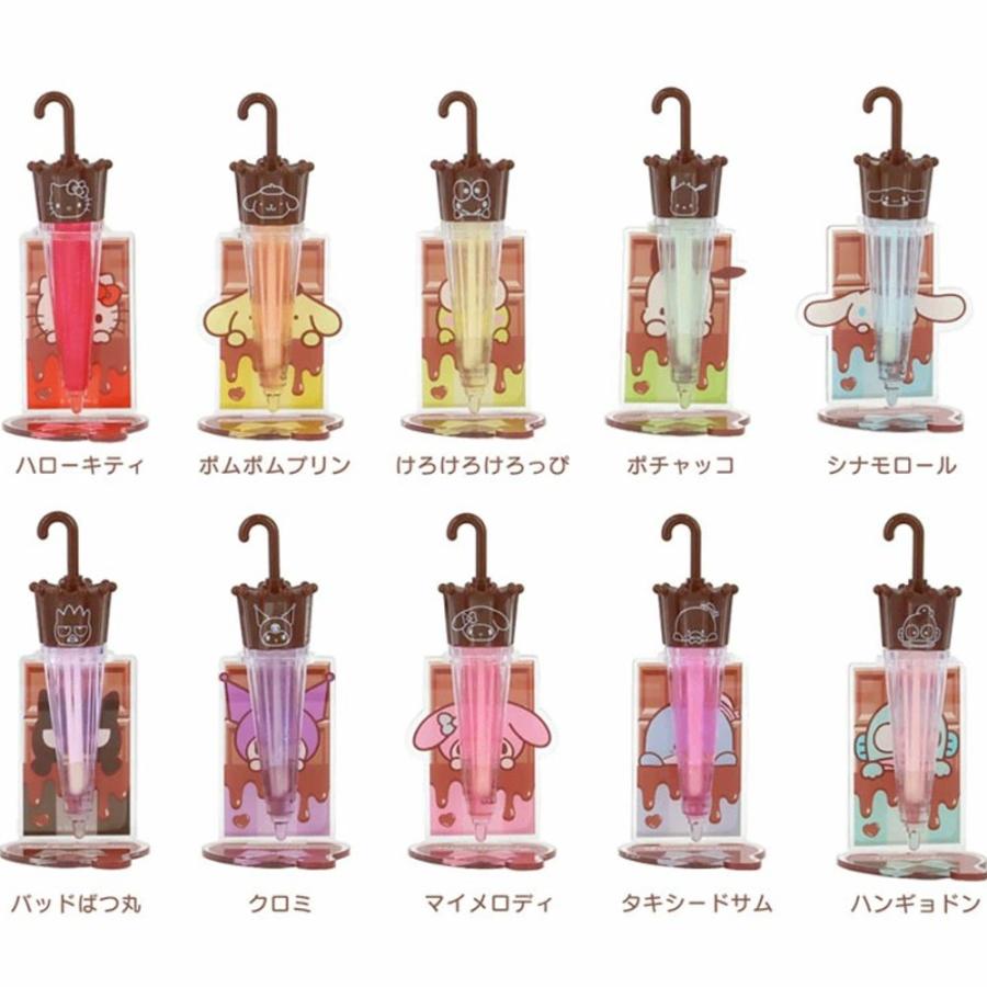 サンリオ パラソルチョコ風リップグロス アクリルスタンド付 チョコの