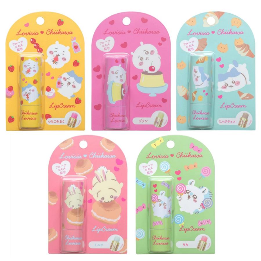 ちいかわ Lovisia リップクリーム リップ 香り付き 保湿 フルーツ