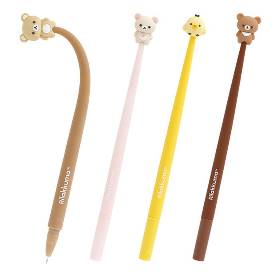 リラックマ くねくねボールペン BASIC RILAKKUMA Flower 0.5mm