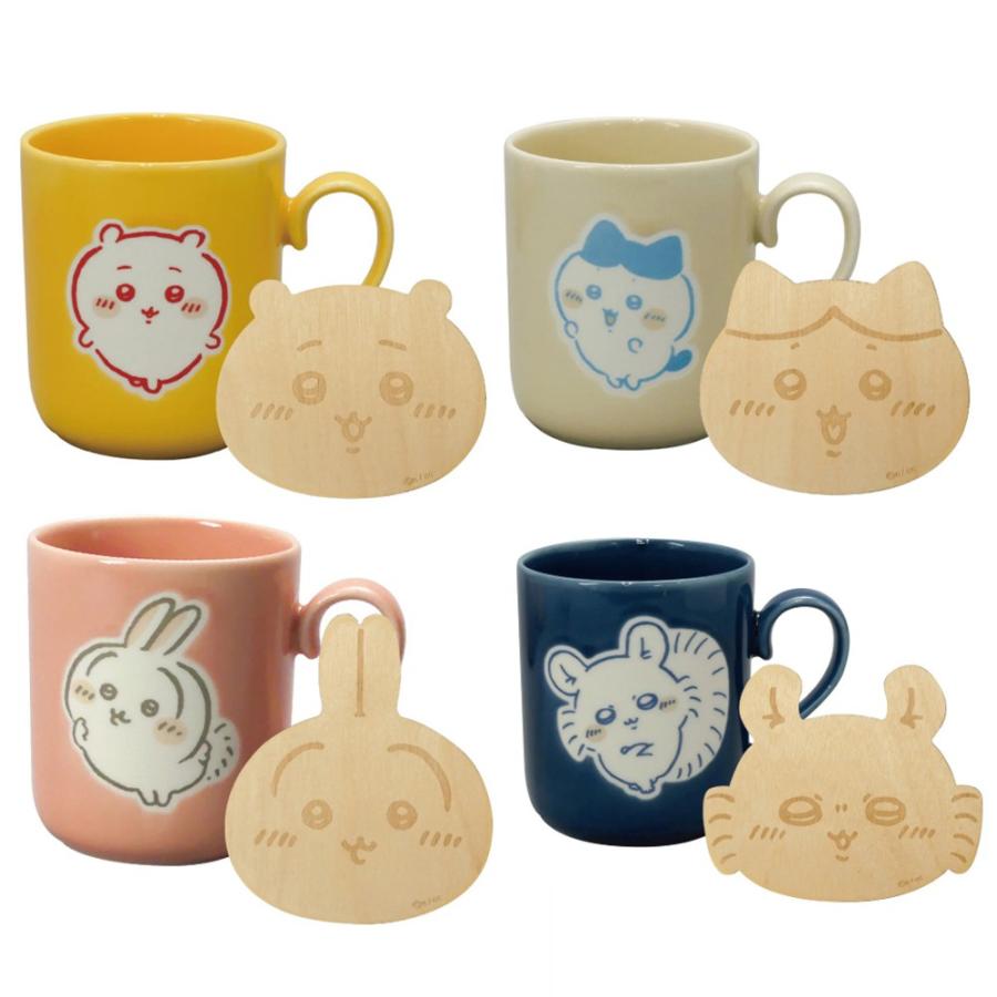 ちいかわ コースター付マグ マグカップ 木製 コースター セット