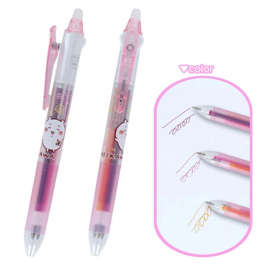 ちいかわ フリクションボール3スリム 3色 ボールペン 0.38mm 多色