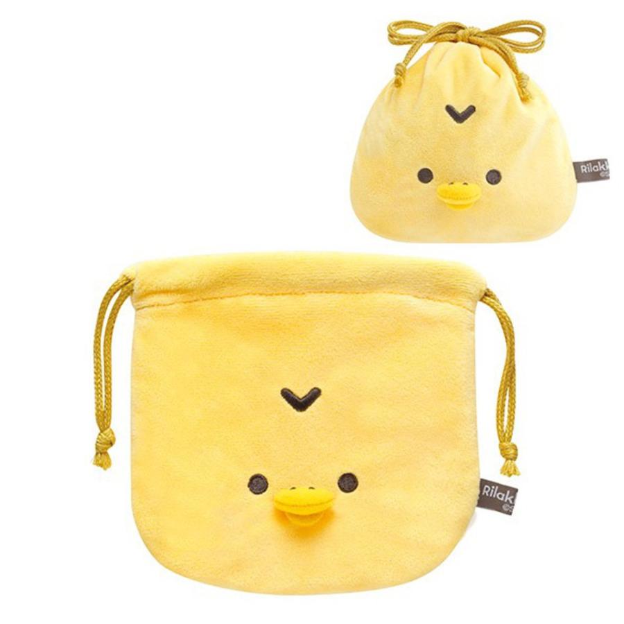 在庫処分》 リラックマ BASIC RILAKKUMA Flower ぬいぐるみ巾着