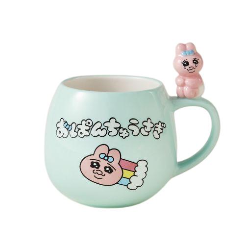 おぱんちゅうさぎ マグカップ フィギュア付きマグカップ フィギュア