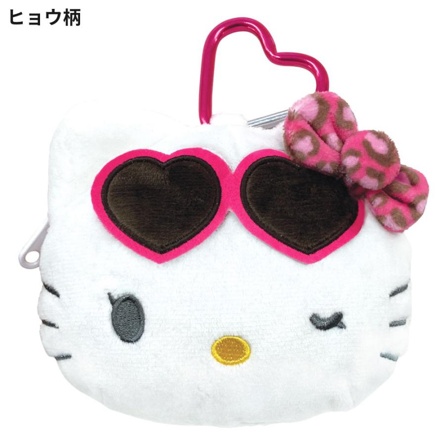 ハローキティ カラビナ付きぬいぐるみファスナーマスコット ポーチ