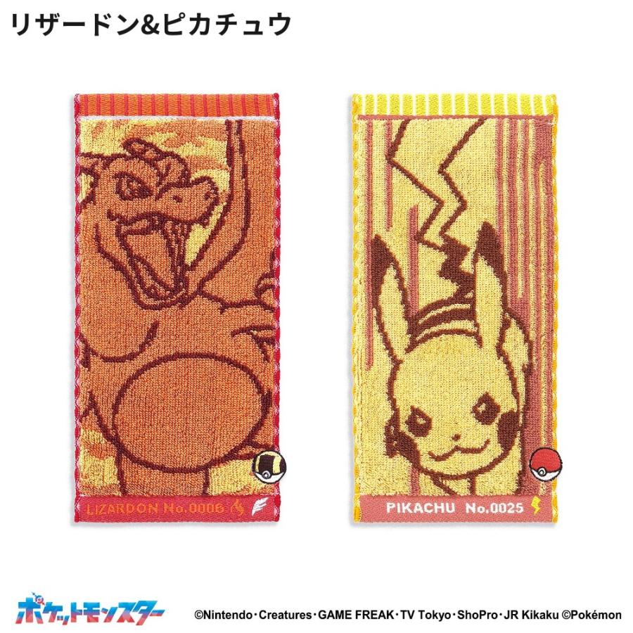ポケットモンスター ナンバリングペア ハーフタオルハンカチ 2枚セット