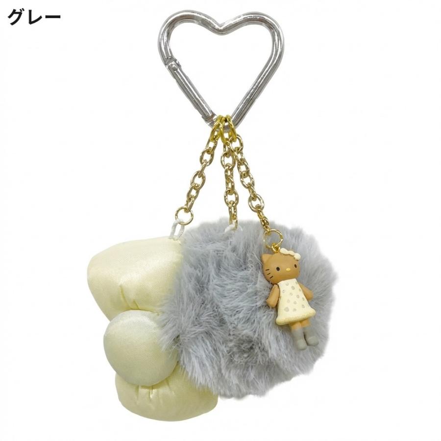 ハローキティ リボンストラップ マスコット ハートカラビナ ボア