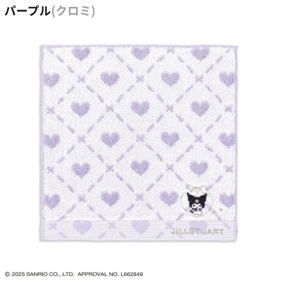サンリオ JILLSTUART ホワイトハート タオルハンカチ 綿100 ハンカチ